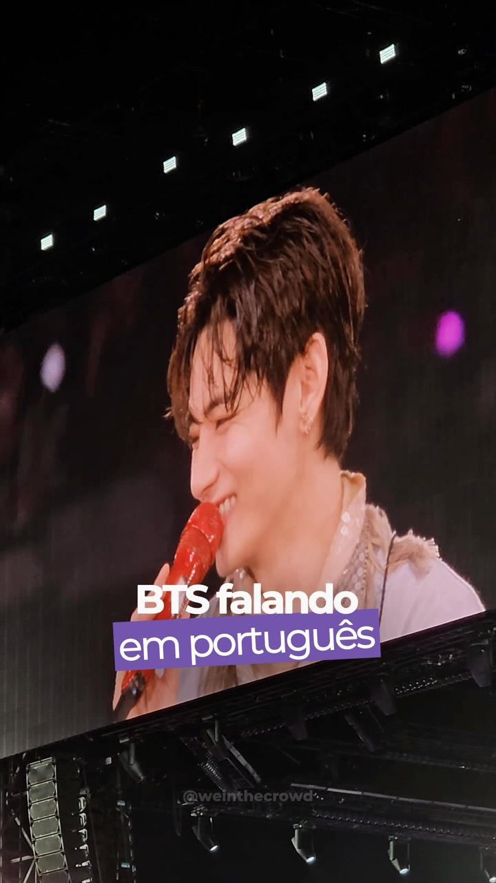 Foram 7 anos longe do Brasil, mas aparentemente todo esse tempo foi pra treinar o português! Alguém dá um CPF pra cada BTS 🇧🇷

#BTS_WORLDTOUR_ARIRANG #BTS
#BTS_WORLDTOUR_ARİRANG_SÃOPAULO