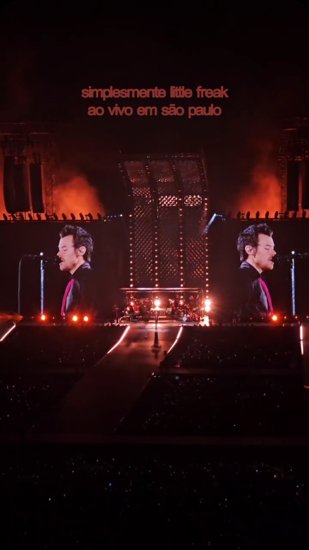 Por essa todo mundo esperava mas não acreditava que ia acontecer 😭🧡 “Little Freak” ao vivo no último show de São Paulo. 

@harrystyles @togethertogether