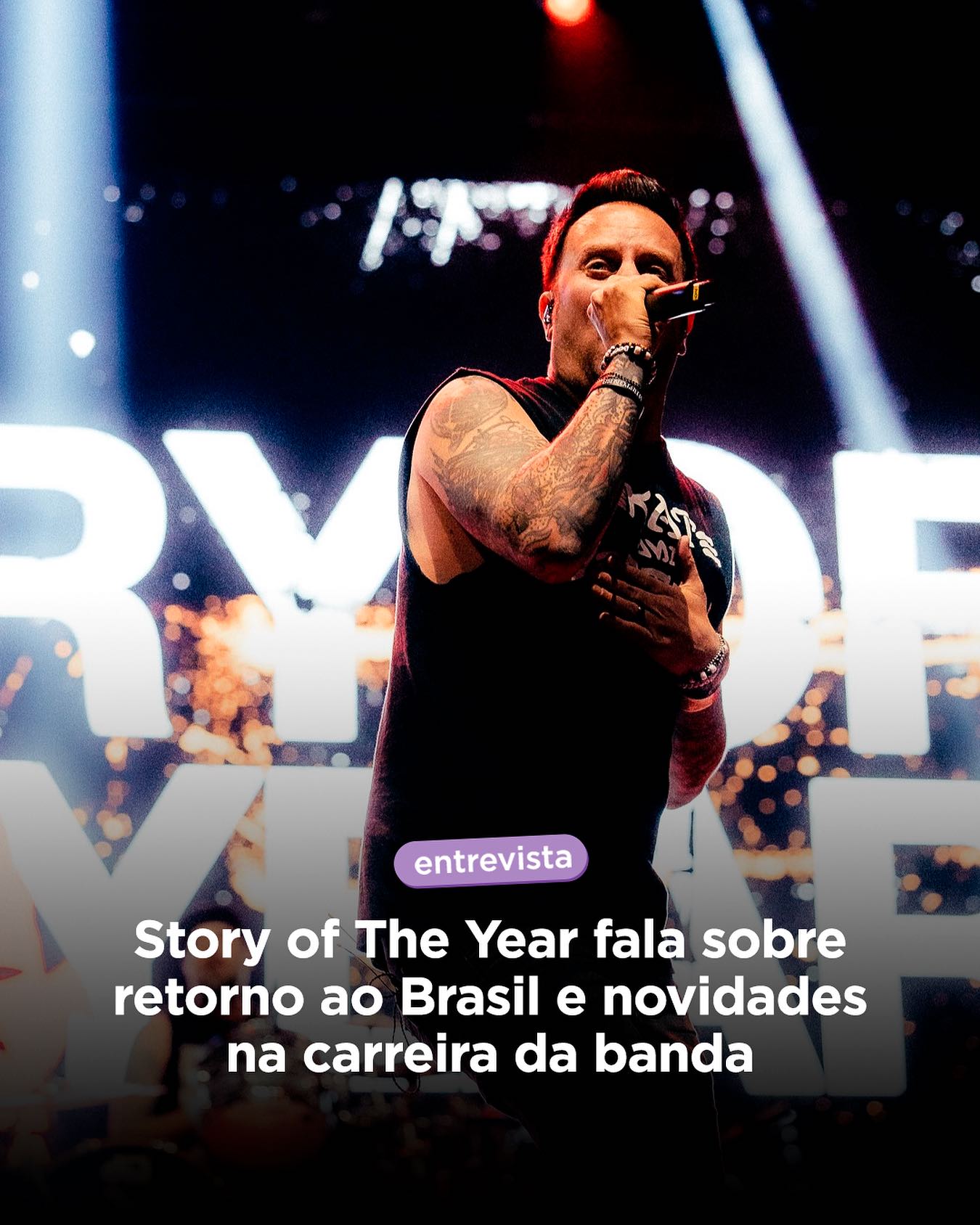 Conversamos com o Dan Marsala, vocalista do Story of the Year (@storyoftheyear), que falou com a gente sobre amizades no lineup da @iwannabe.tour e até soltou um spoiler de novo álbum. 👀🔥
Vocês podem conferir a entrevista completa em www.weinthecrowd.com (link na bio).
#storyoftheyear #iwannabetour