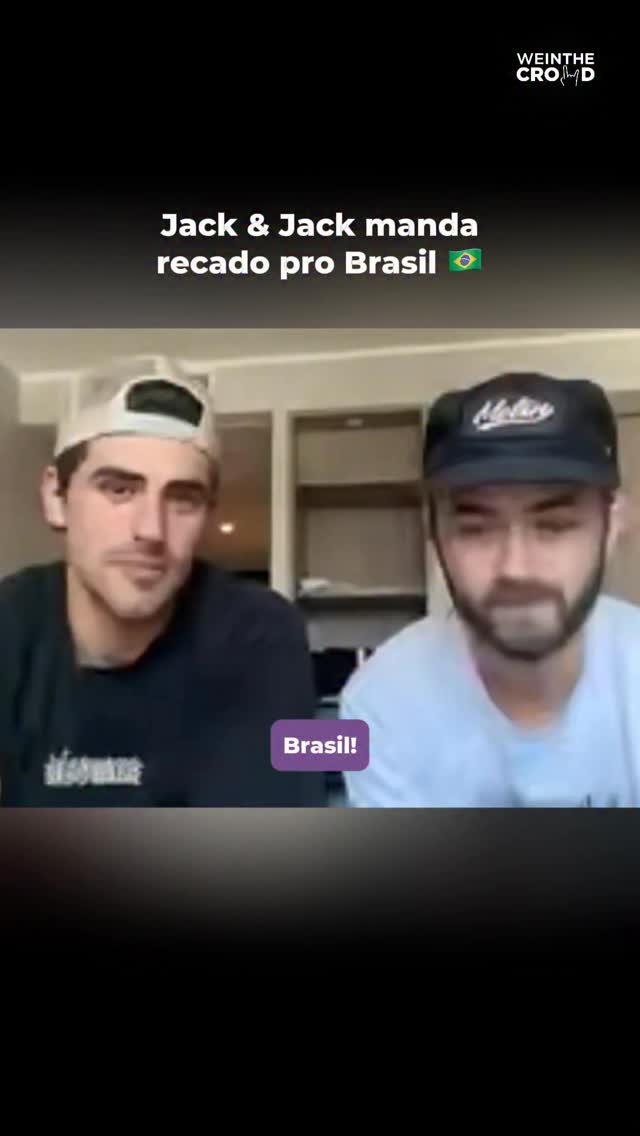 Cadê nossos queridos fãs do Jack & Jack (@jackandjack)? 
 
Batemos um papo com o duo que se apresenta no Brasil nessa semana e eles deixaram um recado pra vocês 💜🇧🇷

🎫 Ingressos para os shows de Curitiba, São Paulo e Rio de Janeiro disponíveis na Fastix. 

#jackandjack