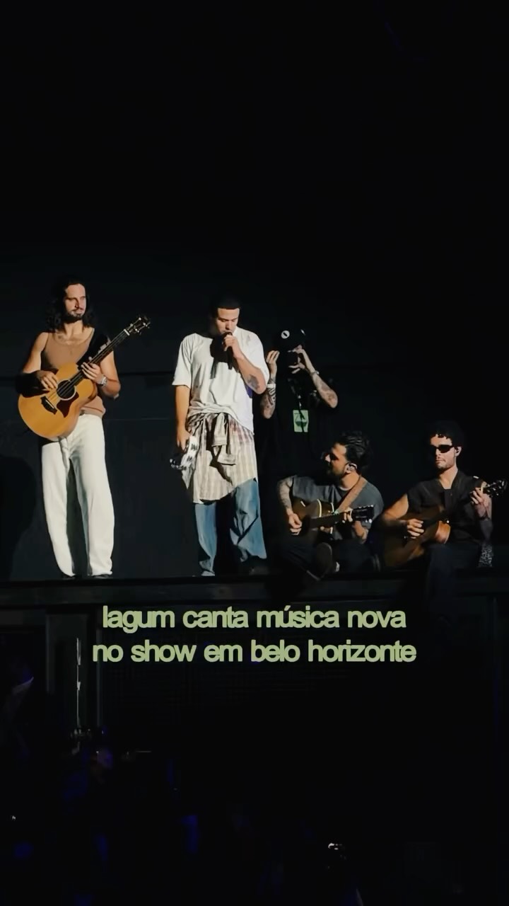 A GENTE AMAAA! Lagum (@lagumoficial) cantou uma música nova no show de hoje da turnê “Lagum em Todo Lugar”, em Belo Horizonte ✨💚

#lagum